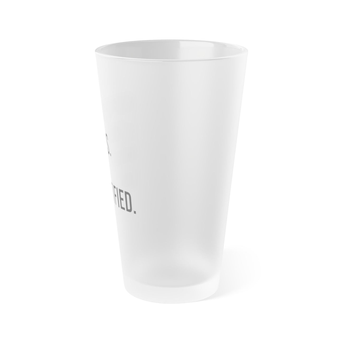 Frosted Pint Glass for Legends