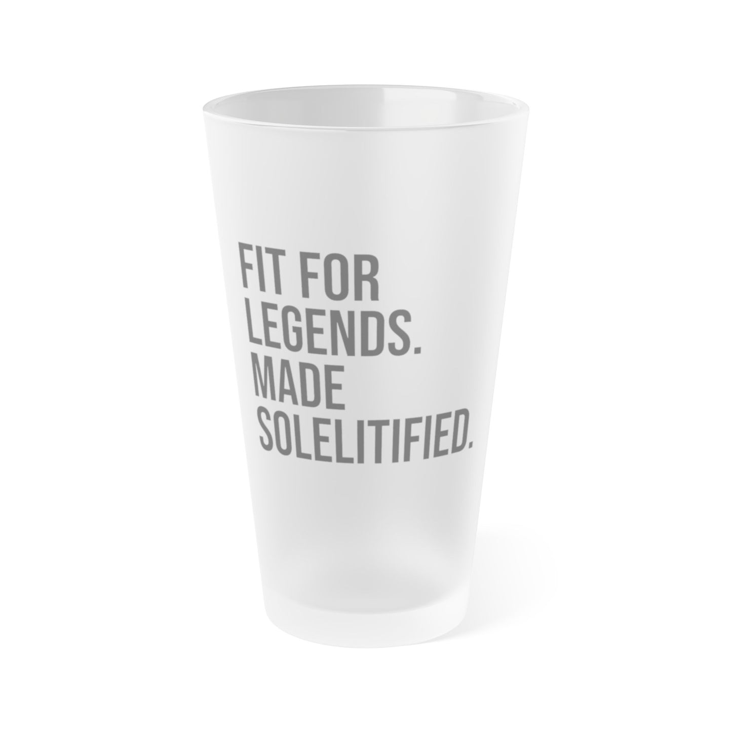 Frosted Pint Glass for Legends